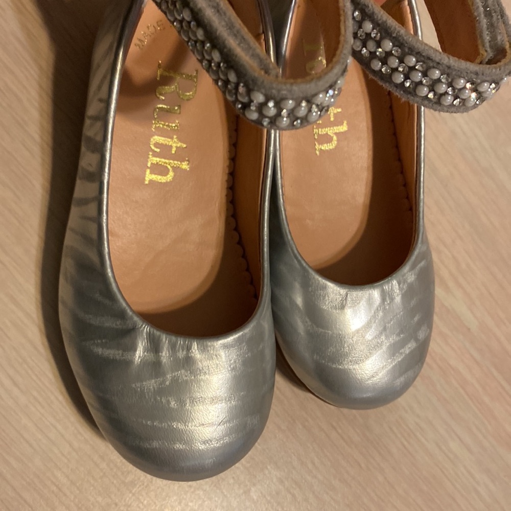 Silver Ballet slippers by Ruth - Picture 4 of 5